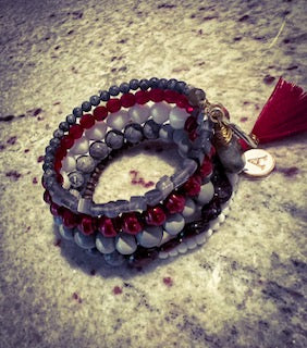 Custom Inspired College Bracelets
