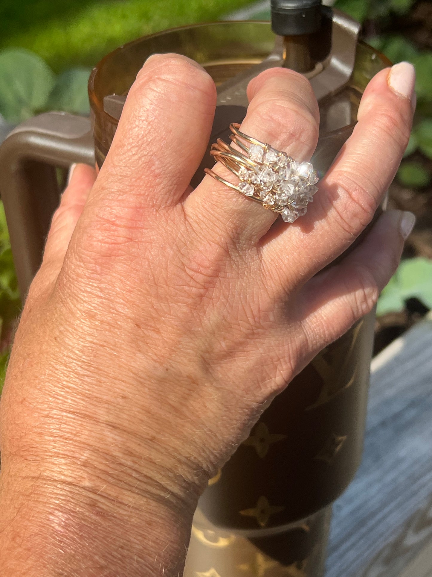 Lila Herkimer Wrap Ring