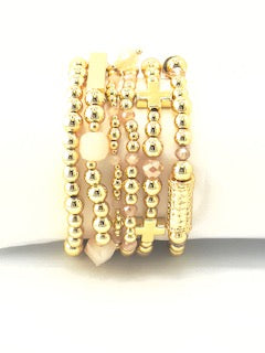 The Mary-Anne  Rose' Stacker Bracelet set