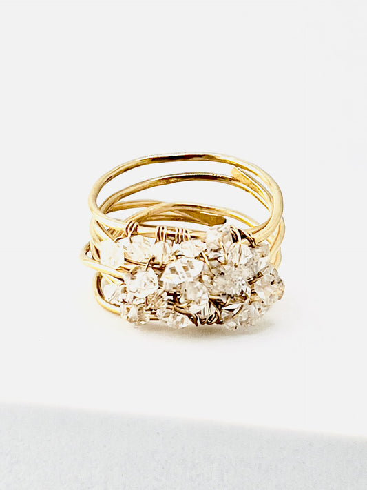 Lila Herkimer Wrap Ring